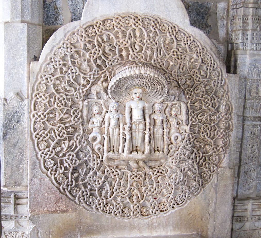 Deity carving Ranukpur Jain Templa