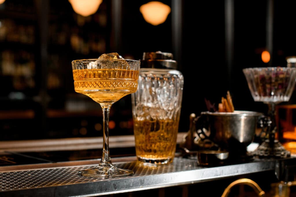 Cocktail and shaker