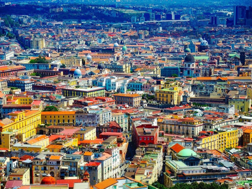 Naples spilling down to the bay — views from above near Posillipo