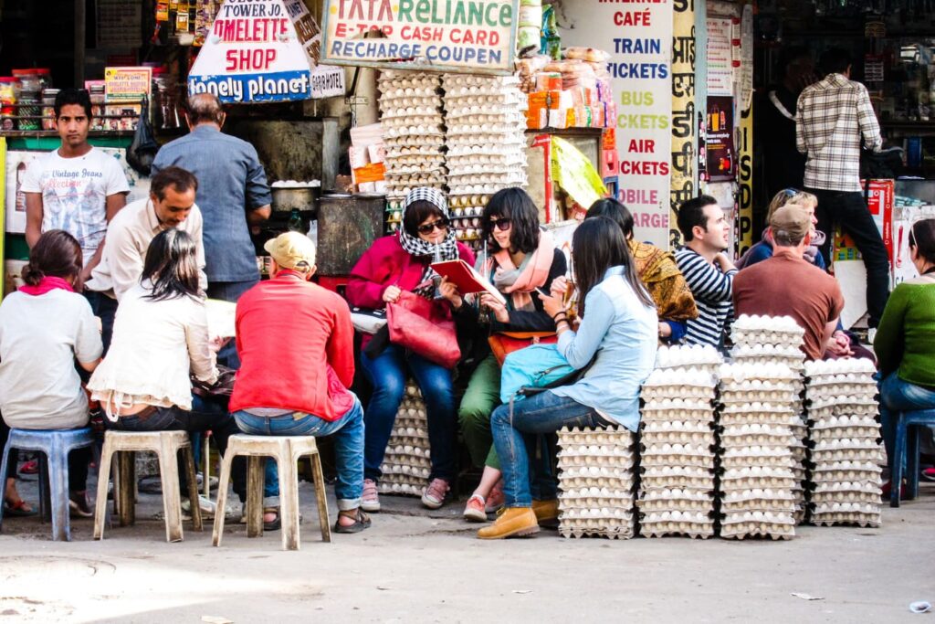omelette shop in Jodhpur market