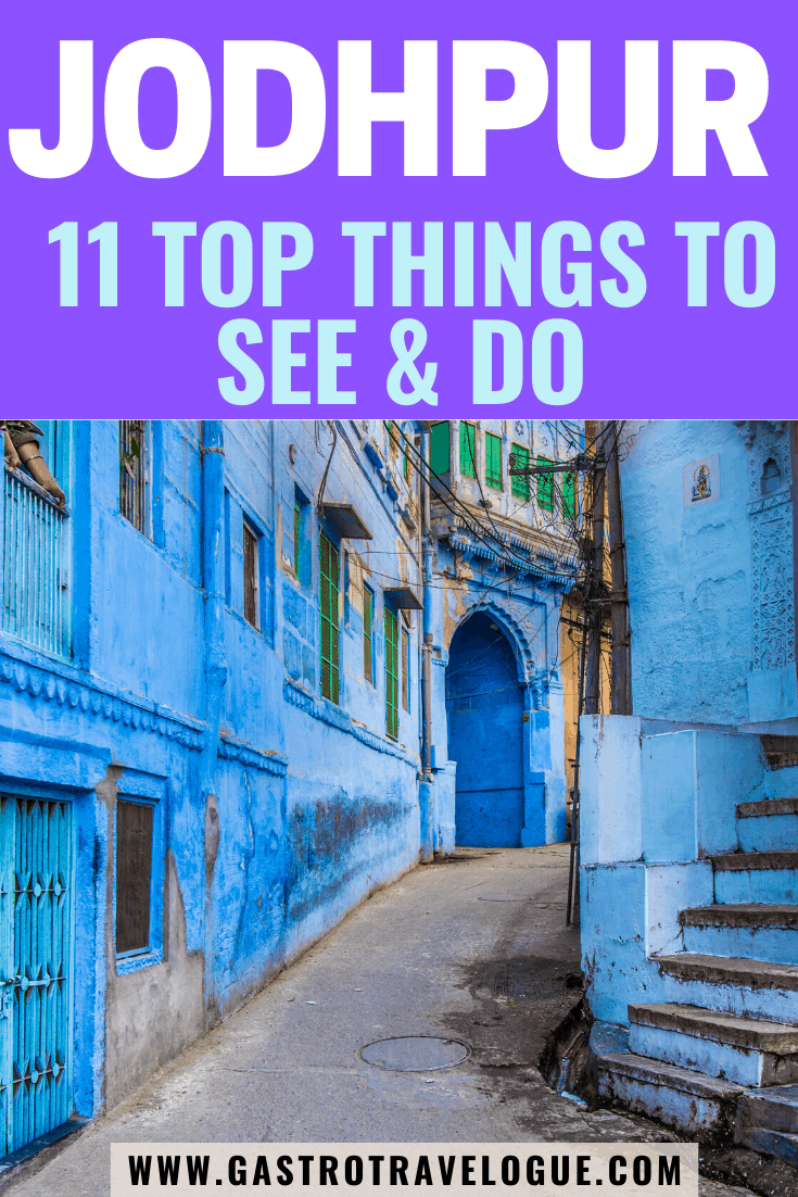 11 Things to do in Jodhpur India - #india #rajasthan #jodhpur #whattodo #travel #fort #market #gardens #palace #bluecity #wheretostay #travelblog #zipline #flyingfox #umaid #cookingclass #spiceparadise