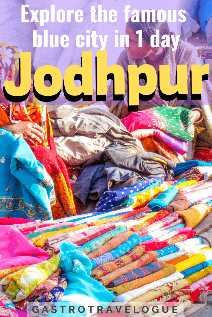 How to spend one day in Jodhpur - #india #rajasthan #jodhpur #whattodo #travel #fort #market #palace #blue #bluecity #wheretostay #zipline #flyingfox #jaswantthada #mehrangarth #gastrotravelogue