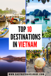 The top 10 destinations in Vietnam - #vietnam #hoian #saigon #hochiminh #hue #halong #travel #gastrotravelogue #mekong #floatingmarket