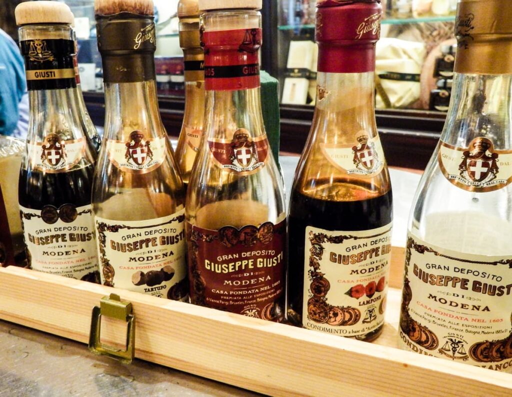 Traditional aged balsamic vinegar tasting on the Urban Adventures Florence Foodies Walk in Florence
