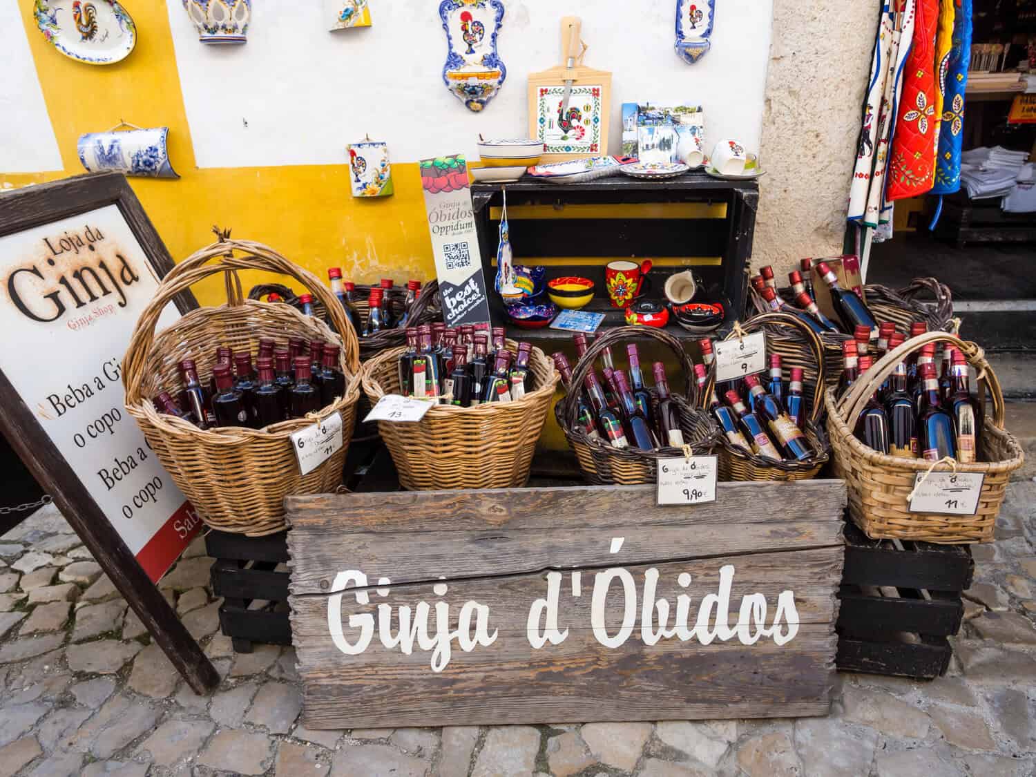 Ginjinha from Obidos a local drink in Portugal