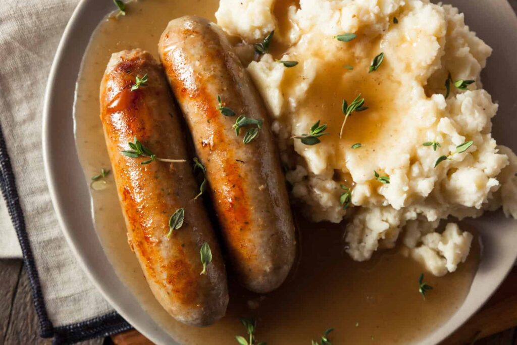 bangers and mash
