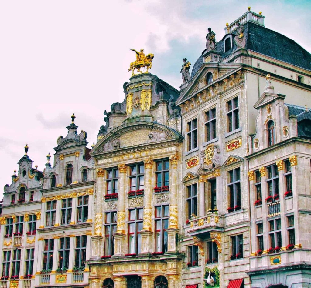 Beautiful buildings in Brussels Grand Place