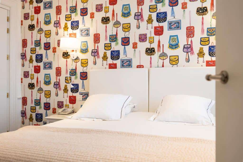 Charming room at Made in Louise Brussels with colourful, homely décor