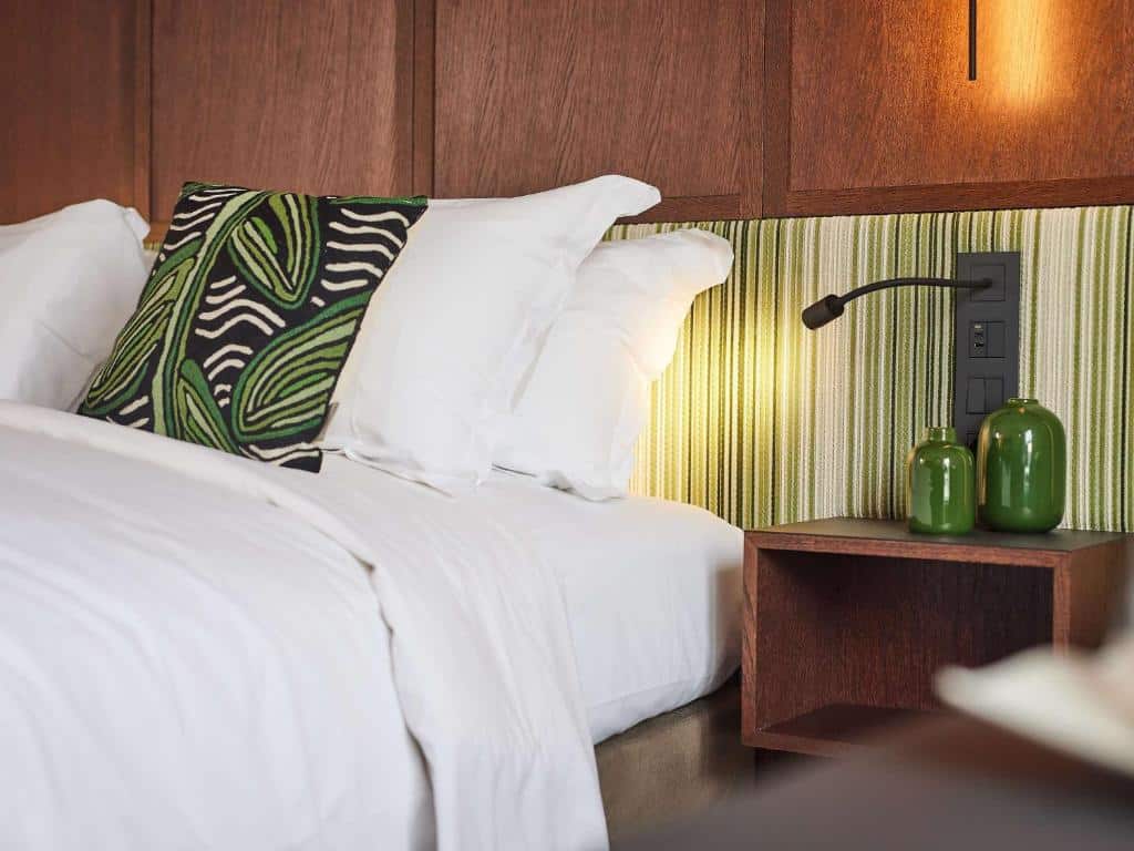 Elegant guest room at Le Louise Hotel Brussels with chic décor near Avenue Louise