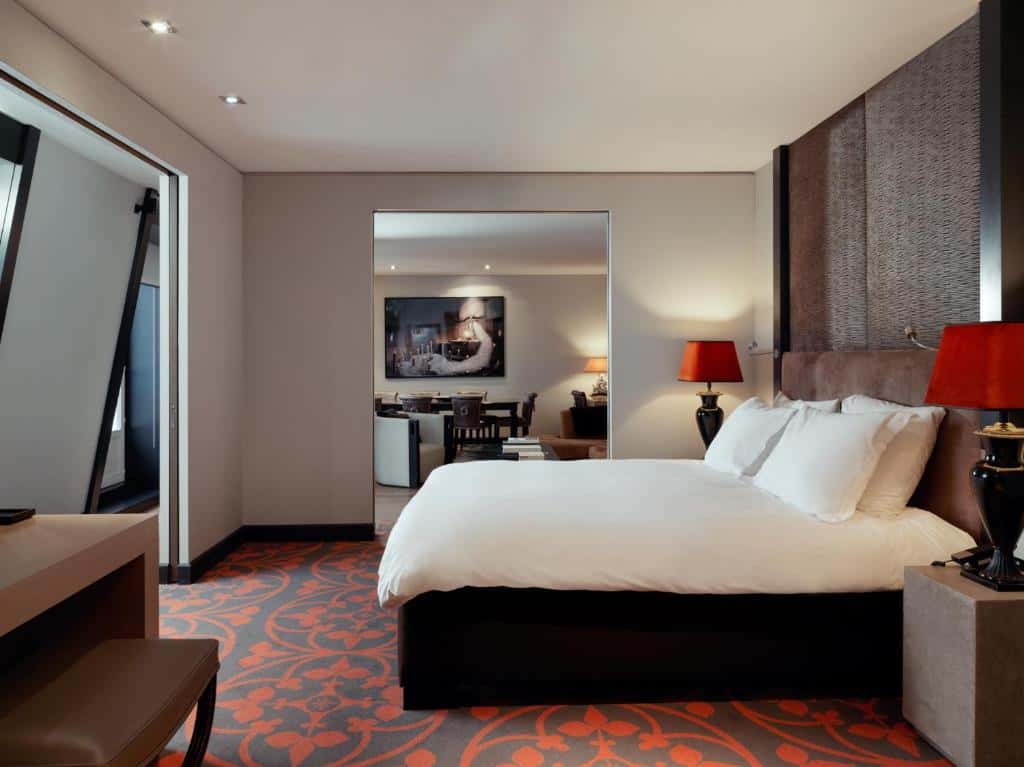 Chic interior at The Dominican Brussels with historic architecture and modern design touches