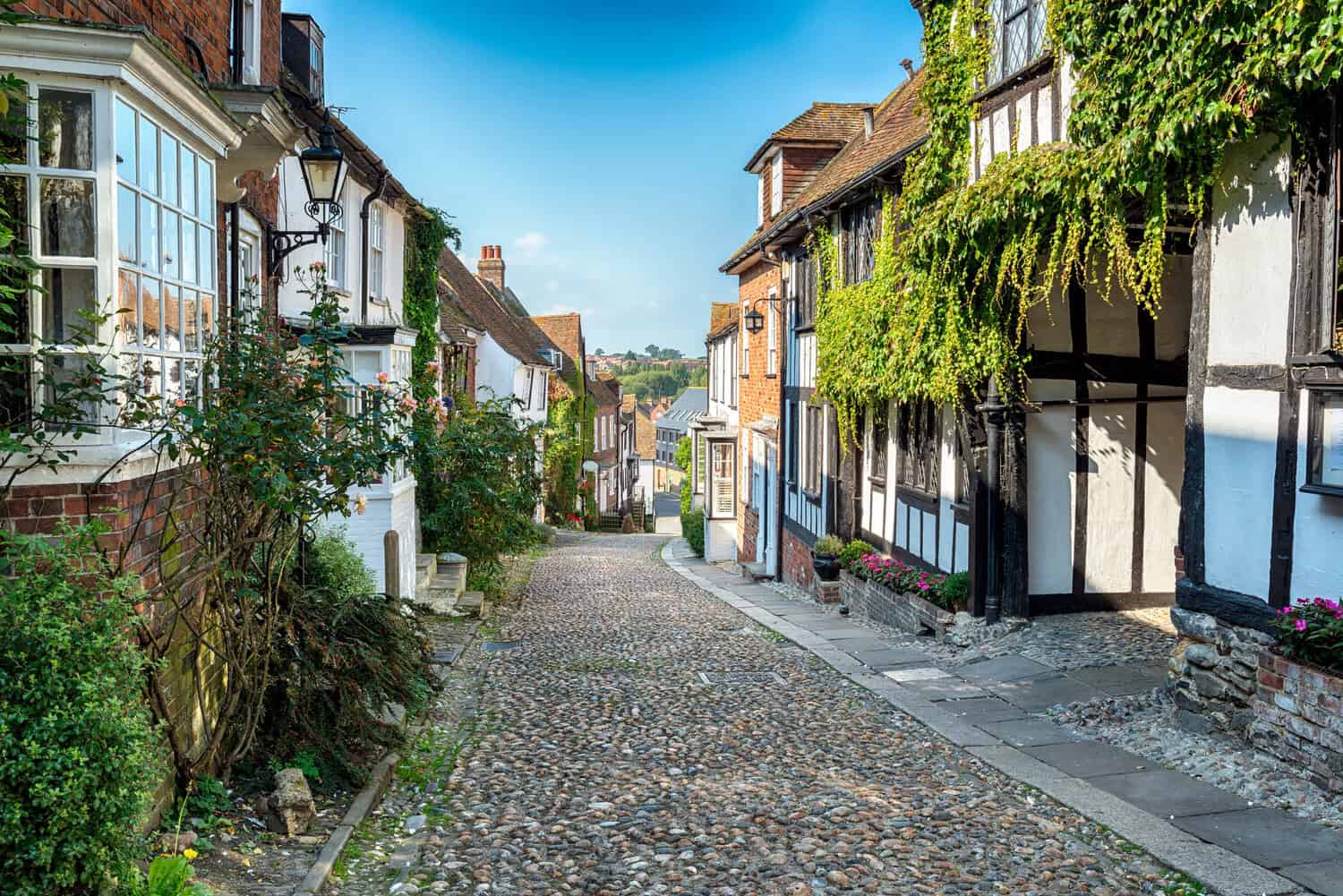 Cobbled street in Rye