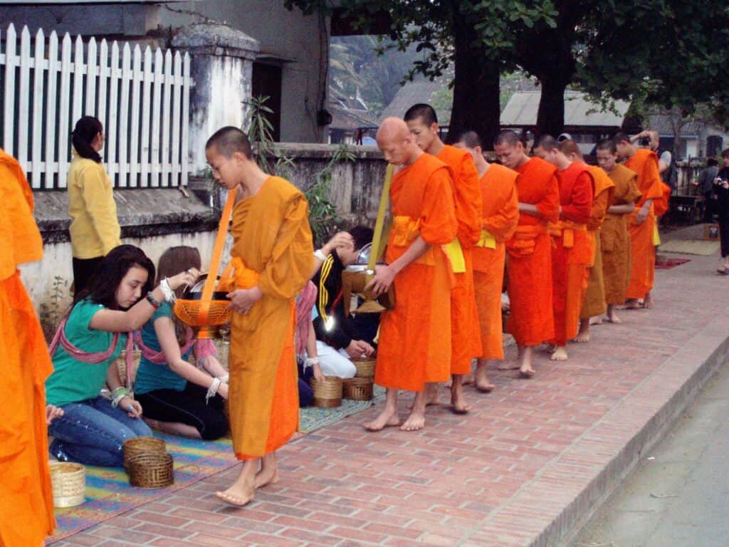 Luang Prabang alms ceremony