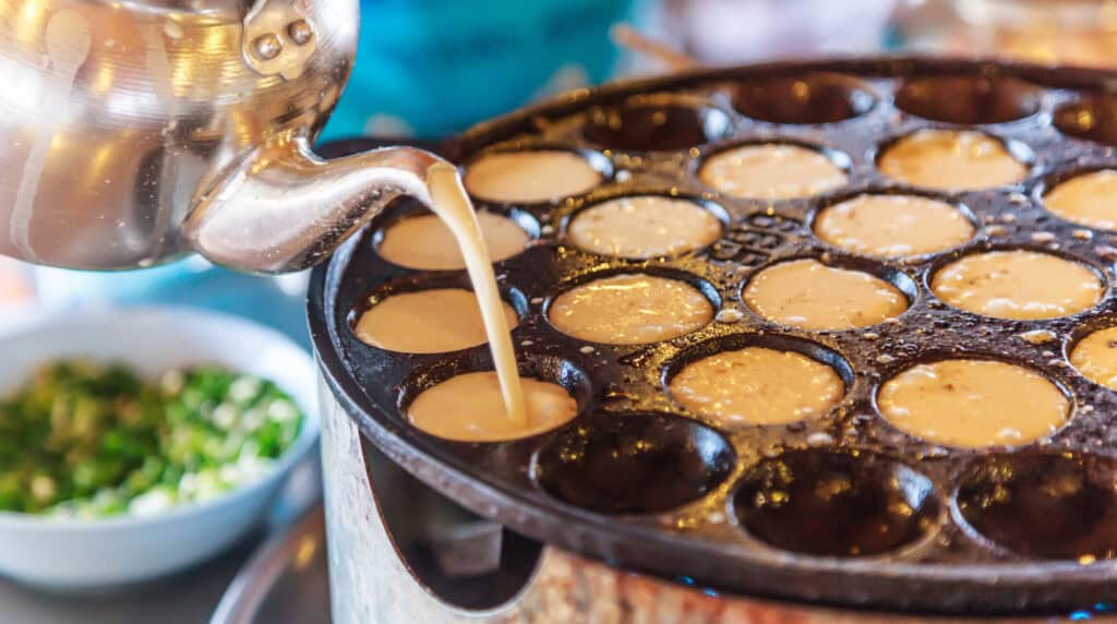 Khanom Krok - coconut pancakes