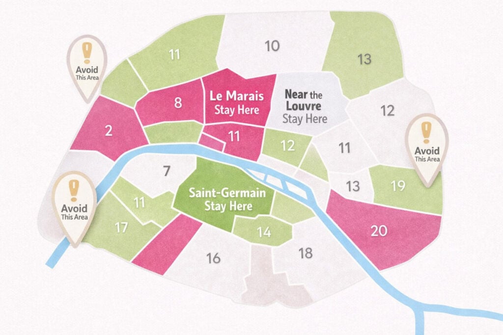 Where to stay Paris Map