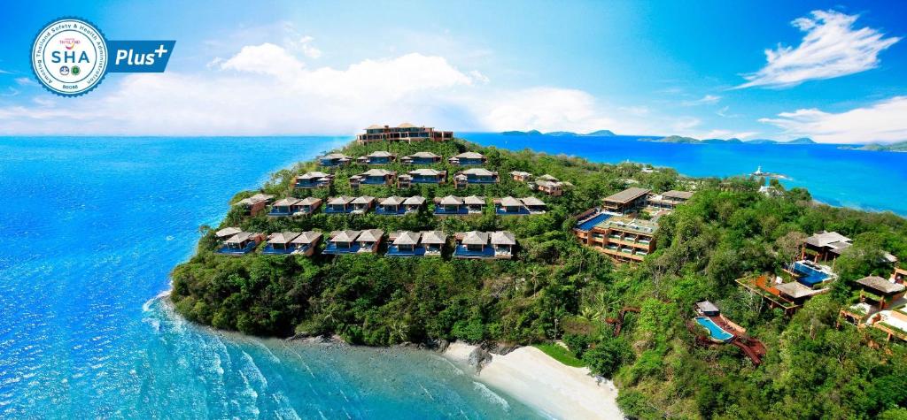 Sri Panwa Phuket cliffside luxury villas and infinity pools overlooking the Andaman Sea from Cape Panwa